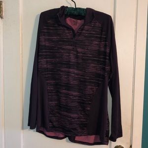 Quarter Zip Athletic Long Sleeve Shirt